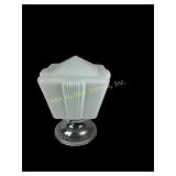 Art Deco Opaque Glass Light Fixture
