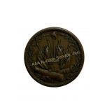 Civil War Token Our Country Crossed Cannons