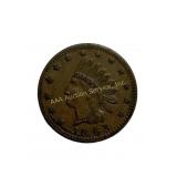 1863 Indian Head Civil War Token Crossed Cannons