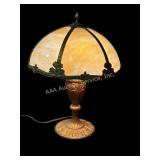 Miller Bent Panel Slag Glass Lamp c.1919