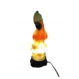 Art Deco Tiffin Glass Parrot Lamp