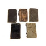 (5) Civil War Era Pocket Bibles