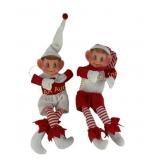 (2) Vintage Christmas Elves