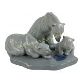 Lladro Porcelain Bearly Love 1443 Figurine