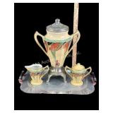 Art Deco Fraunfelter China Royalite Hot Beverage S