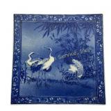 Japanese Arita Porcelain Tile Meiji Period