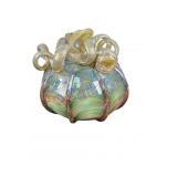 Steven Lundberg Iridescent Art Glass Pumpkin