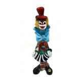 Murano Art Glass Clown Figurine w/Original Label
