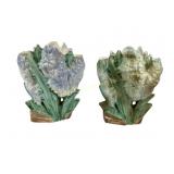 Pair McCoy Pottery Hyacinth Vases