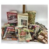 Cross-stitch and needlework books and magazines