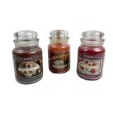 Yankee Candles (3) 22 oz Unused Scents: Frosted