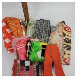 Fabrics with 60s/70s style patterns.