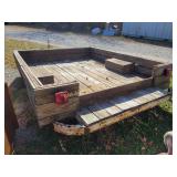 Hand Made trailer, bed measures 98Lx81Wx26Hx12D,