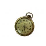 Westclox Scotty gold toned pocket watch, works,