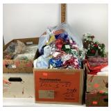 Christmas decoration items includes two wreaths,