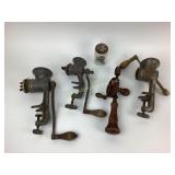 Hand crank drill, 2 number 2 Universal meat