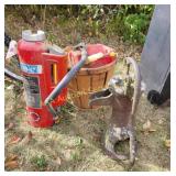 Iron water pump, ABC fire extinguisher,  2.5 gal