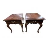 Pair of Henkel Harris Mahogany Queen Anne style