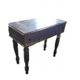 Wooden desk bureau pull out slider, open top work