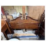 Mahogany.  Federal style full size headboard and