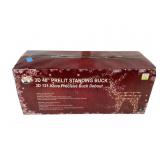 3D 48 inch prelit standing buck new old stock,