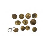 Indian Wars era US military uniform buttons