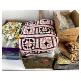 Christmas theme tablecloths etc and decorations.