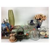 Walter glass Carmen rose oval bowl, red crystal