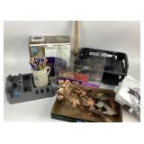 Mercury glass floating candle holder, storage