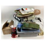 60/70s style wall clock. Revlon blow dryer