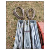 [3] Aluminum stow-away work horses, [2]