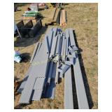 Composite decking and fencing pieces, multiple
