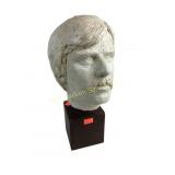 Man plaster head with stand