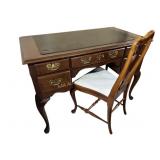 Harden mahogany Queen Anne style desk and chair -