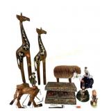 marionette puppet horse wooden, wooden six sided