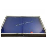 Large display case 34ï¿½ x 22ï¿½ 3 inches deep.