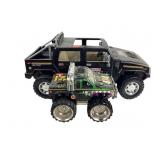 Large battery-powered Humvee untested and other