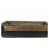 Primitive Wooden box with rope handle