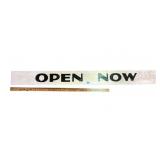 Open Now/Opening Soon wooden sign, 72x7