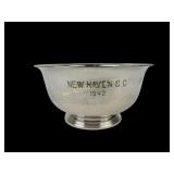 Sterling 1942 New Haven Country Club trophy cup