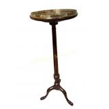 Henkel Harris mahogany plant stand with brass