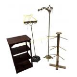 4-tier shelf (28.25ï¿½H x 16ï¿½W x 12ï¿½D), brass music
