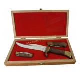 Ram 15th anniversary knife set in wooden box 3