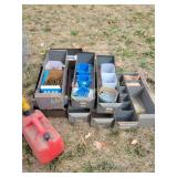 [11] metal drawers, includes nails and screws,
