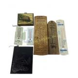 Advertisement thermometers.