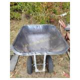 Heavy Duty wheelbarrow with metal frame, 32H