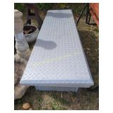 Duralast diamond plate truck bed tool box,