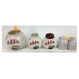 Fire king Art deco 1940s salt pepper and grease