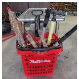 Jumper Cables, Hand Pump, Wood Handled Trimmers,