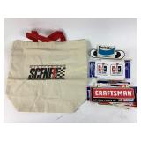 Stickers and tote bag